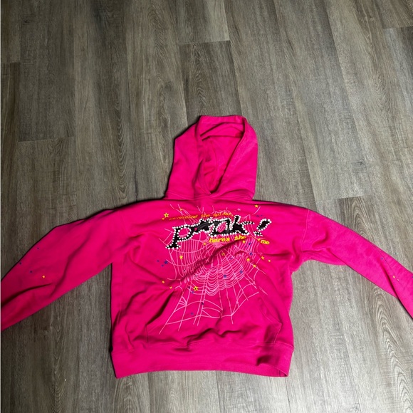 Vibrant Pink Graphic Hoodie